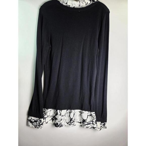 Women's Roj & Ali Black Crew Neck Lightweight Pullover Sweater in Size M - Picture 4 of 9